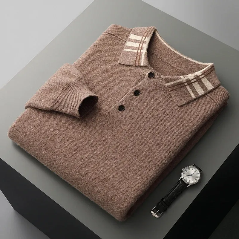 Knit Polo Sweater