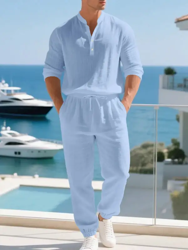 Linen Long Sleeve Set