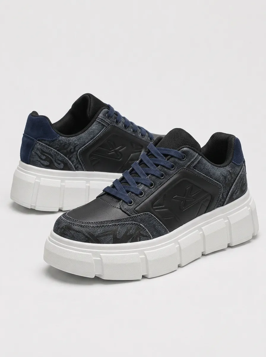 Men's Graphic Streetwear Flame Pattern Patterned Dynamic Skate Shoes