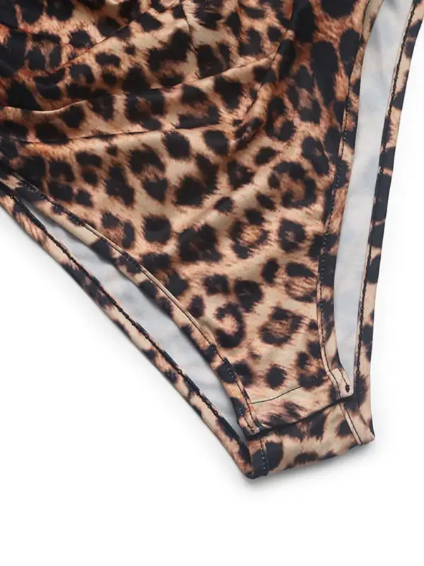 Leopard Print Slim Retro Sweet Spicy Jumpsuit