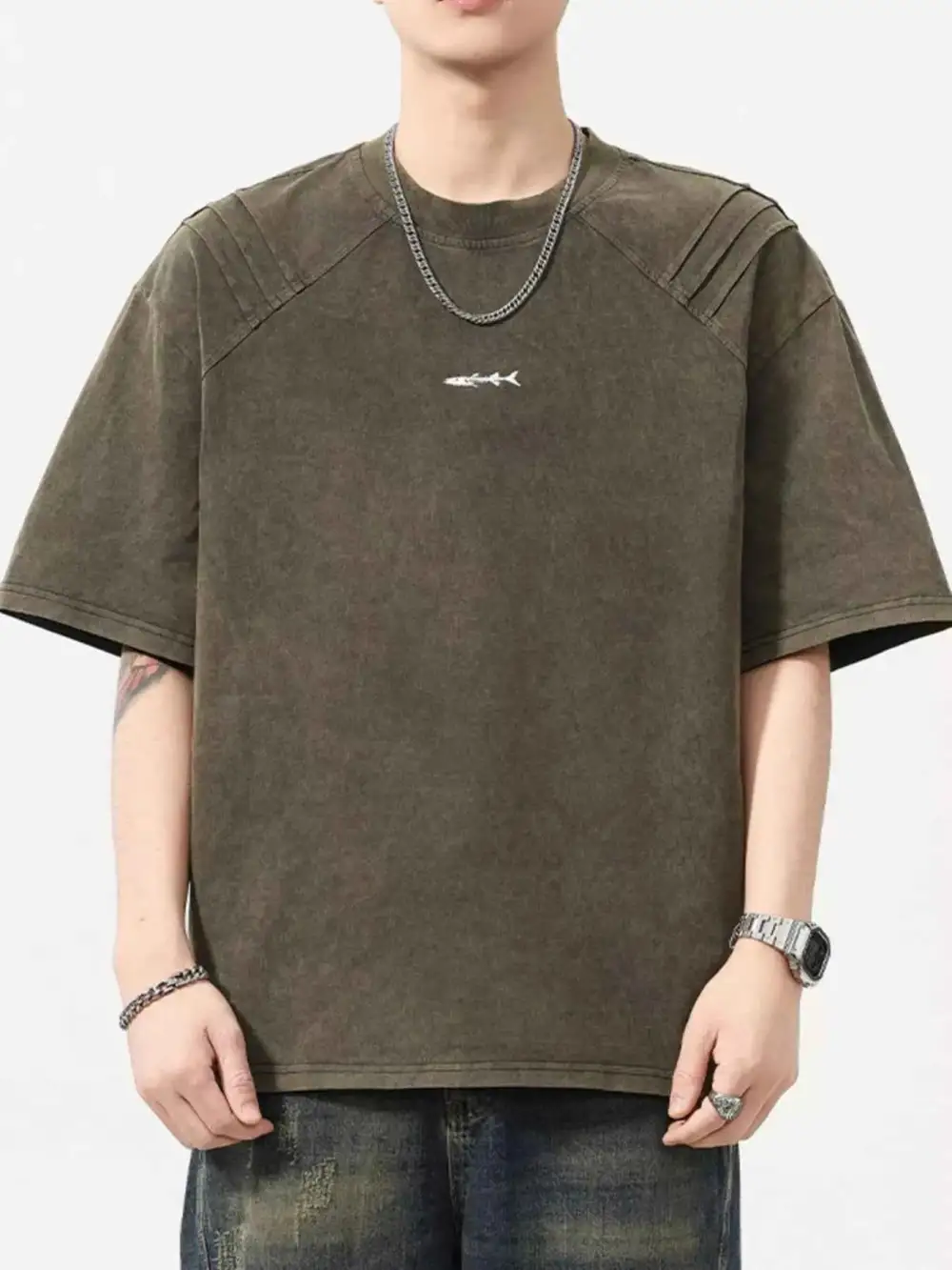 Easy Fit Round Neck Short Sleeve T-Shirt
