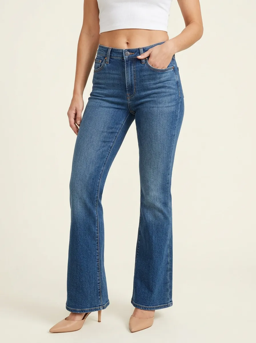 Relaxed Flared Relaxed Denim Jeans
