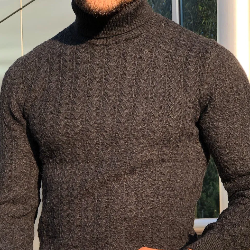 Casual Slim Fit Knit Turtleneck Sweater