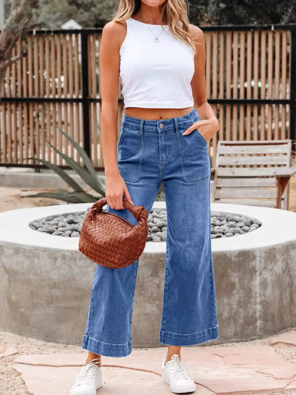 Flap Pocket Easy Layer Denim Jeans