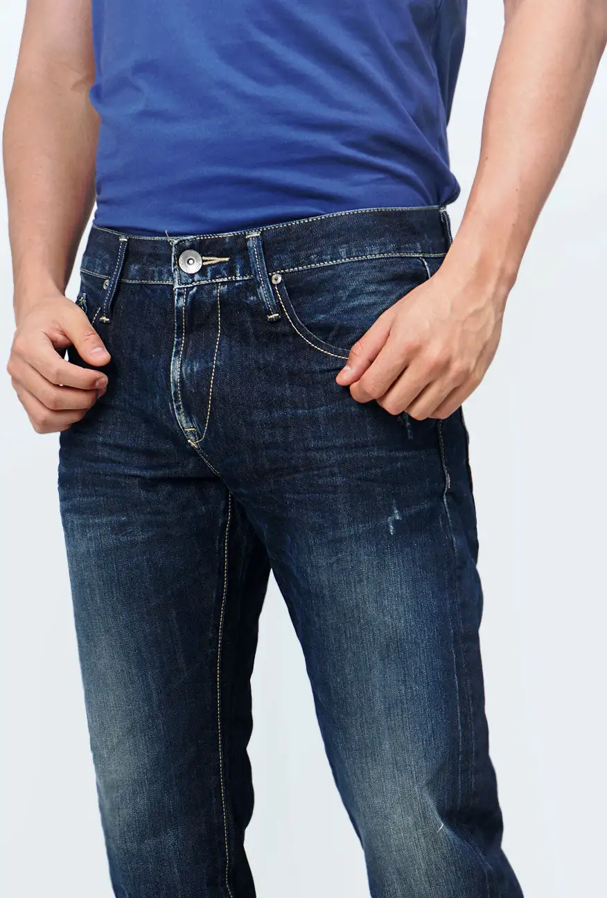 Men's Elegant Minimal Slim Fit Denim Pants