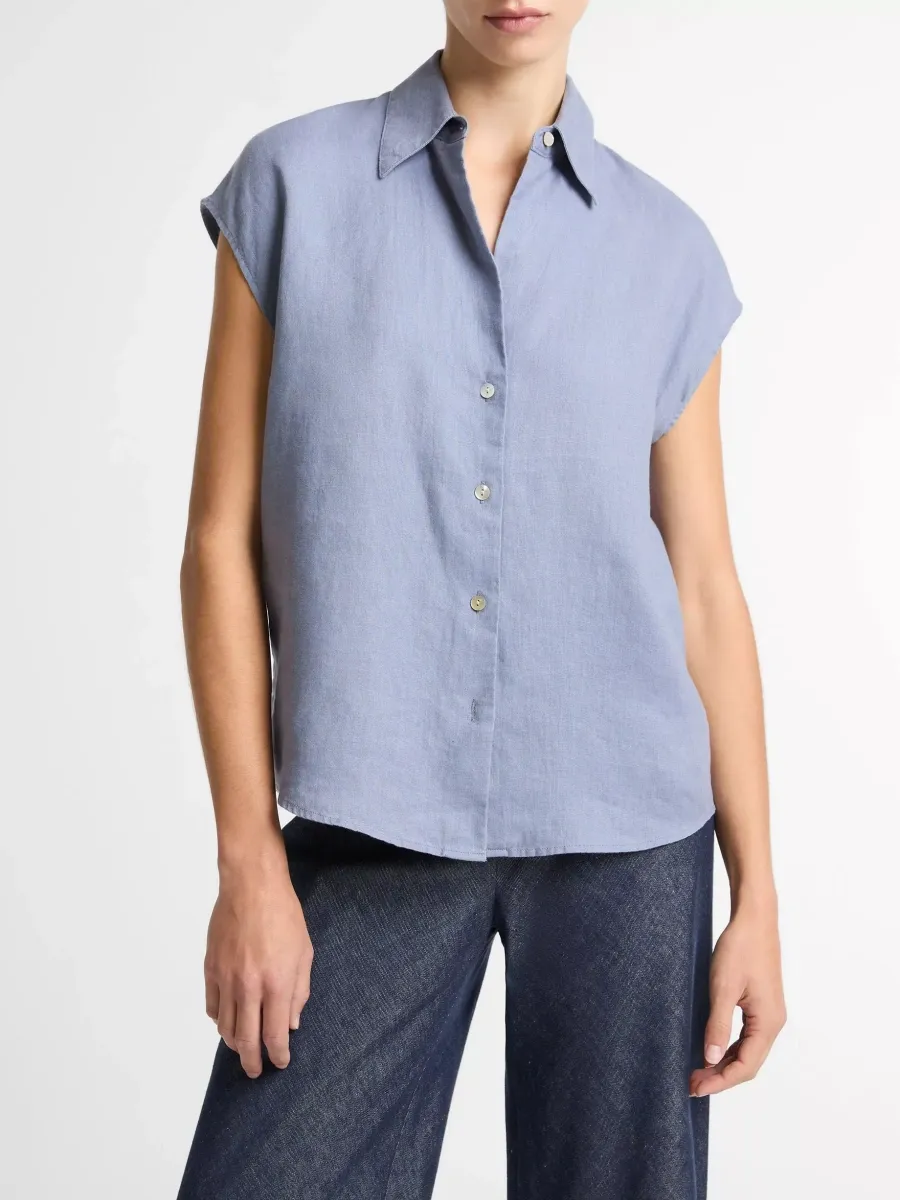 Minimalist Cap Sleeve Shirt