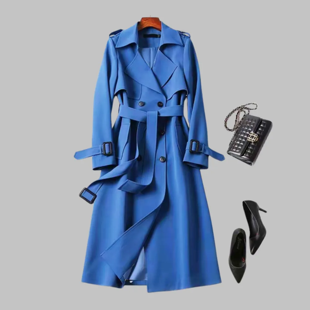 Elegant Knee-Length Loose Fit Coat