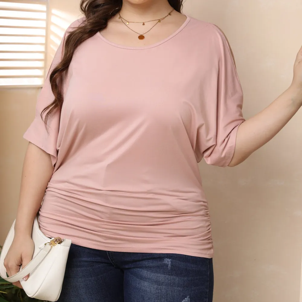 Gentle Pleated Draped T-Shirts