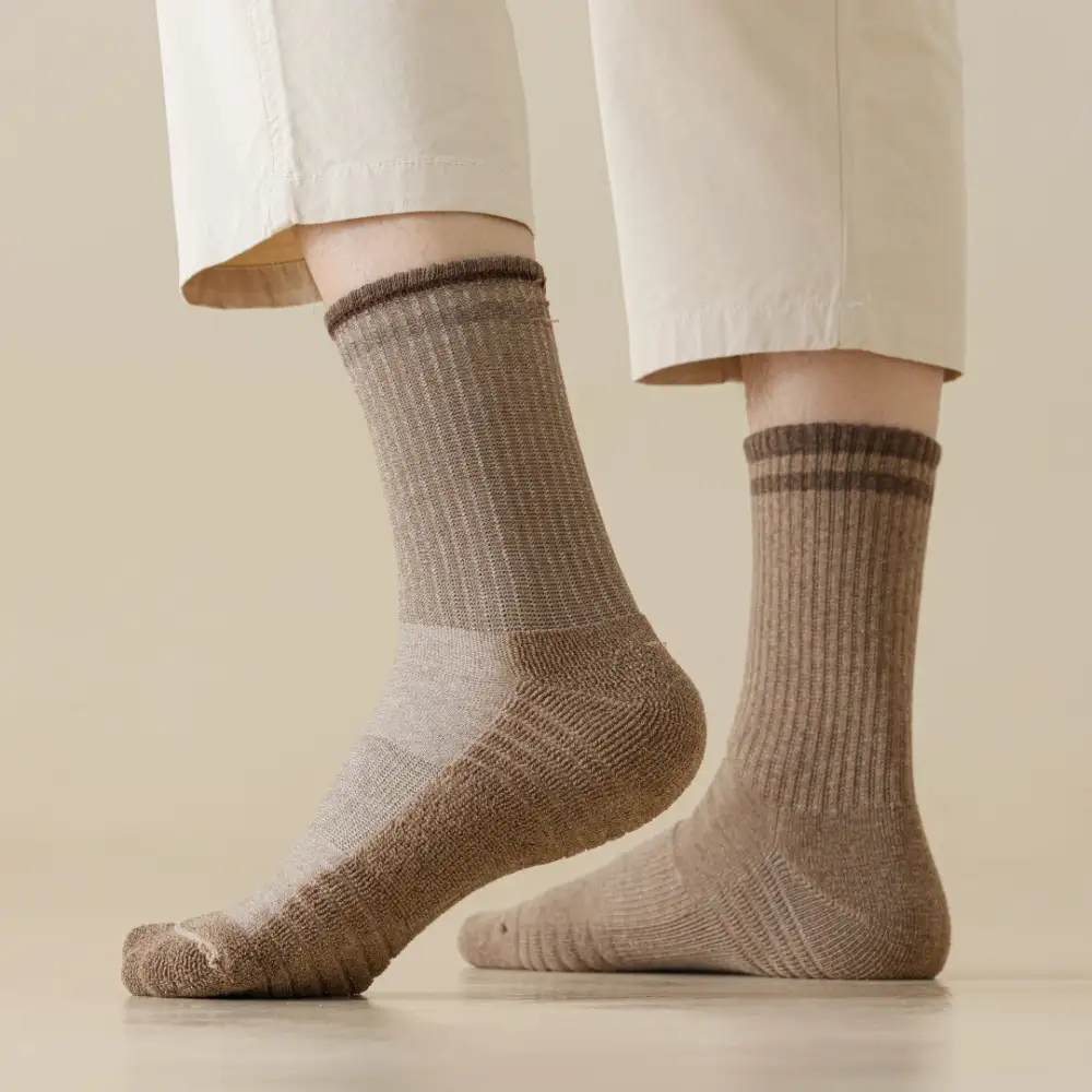 Minimal Cotton Cushioned Crew Socks