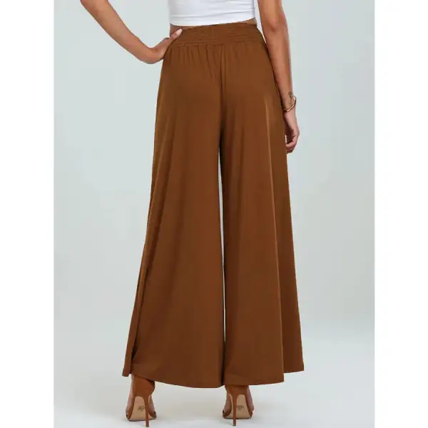 High Waisted Wide Leg Pants with Pockets