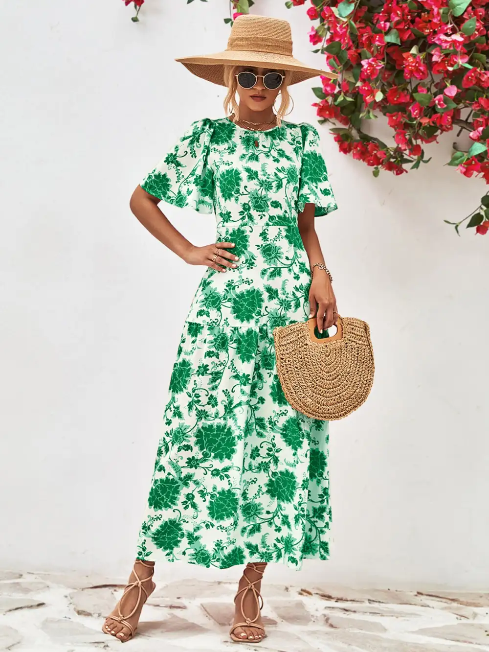 Tie Waist Tie Detail Dress
