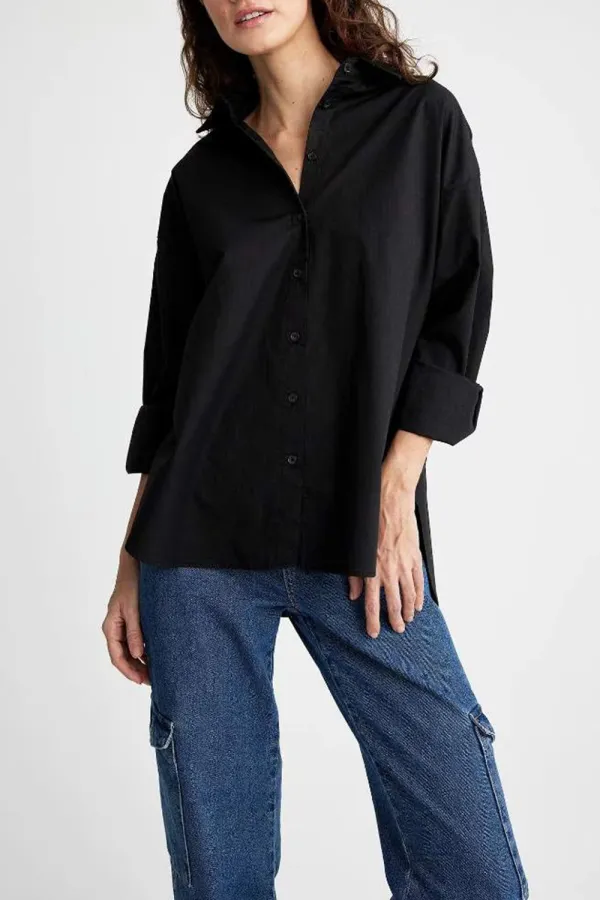 Long Sleeve Solid Basic Tee