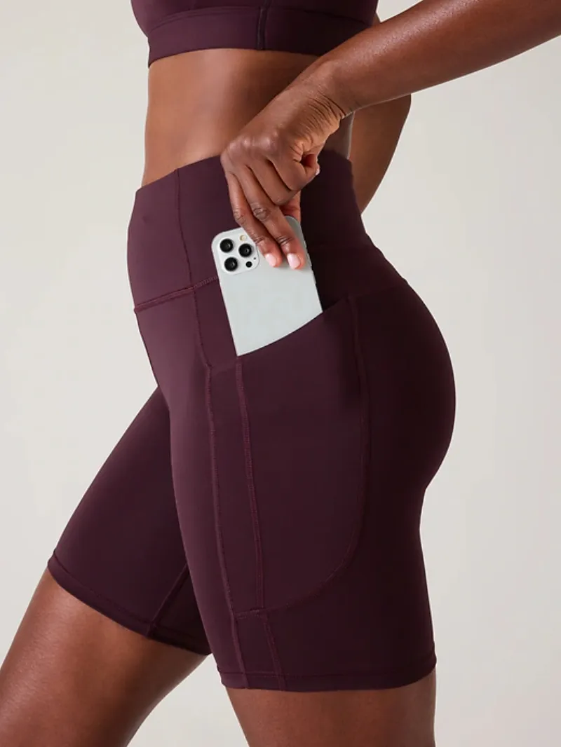 Contoured Biker Shorts For Chic Active Style
