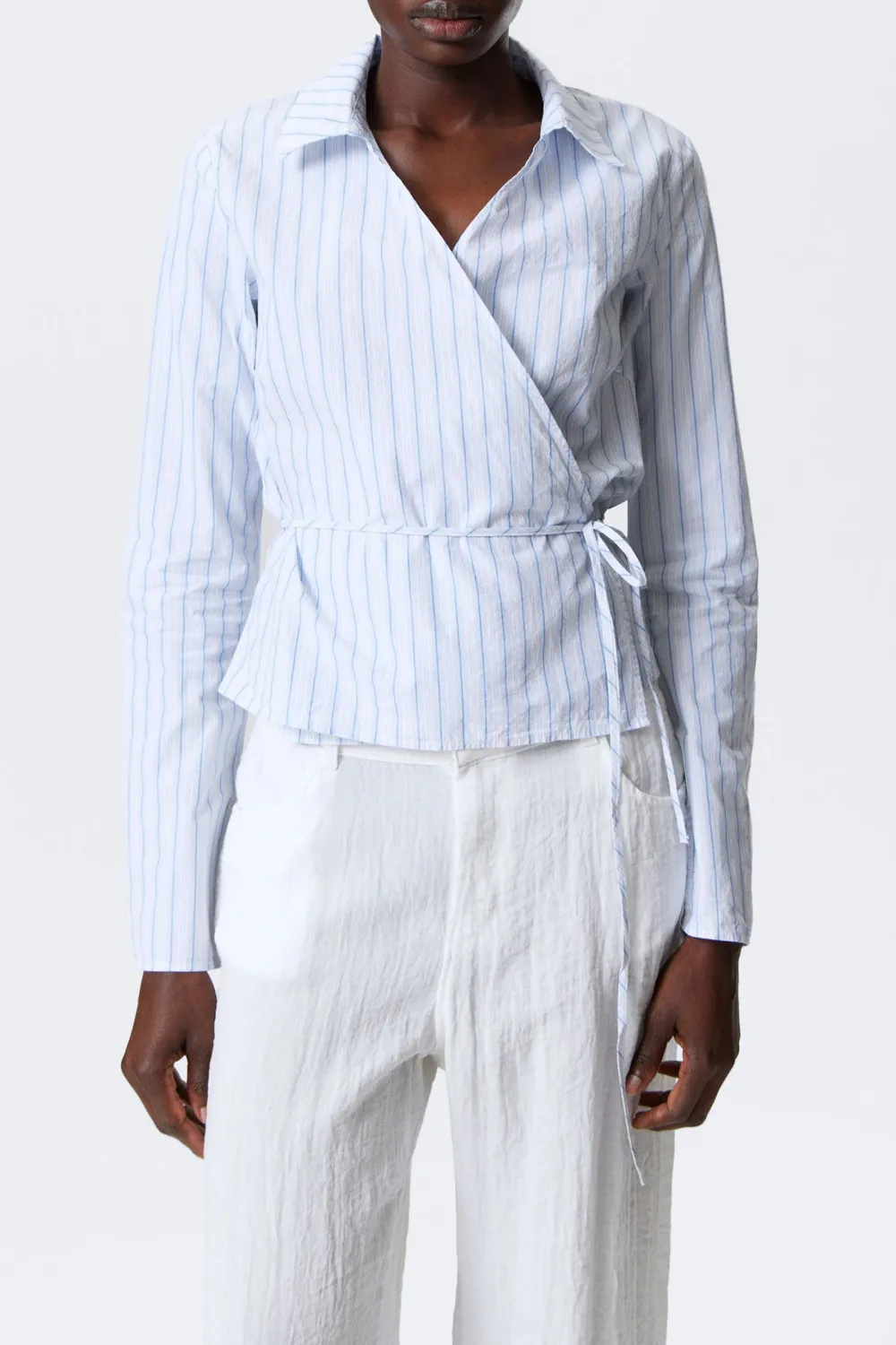 Tied Wrap Long Sleeve Shirt