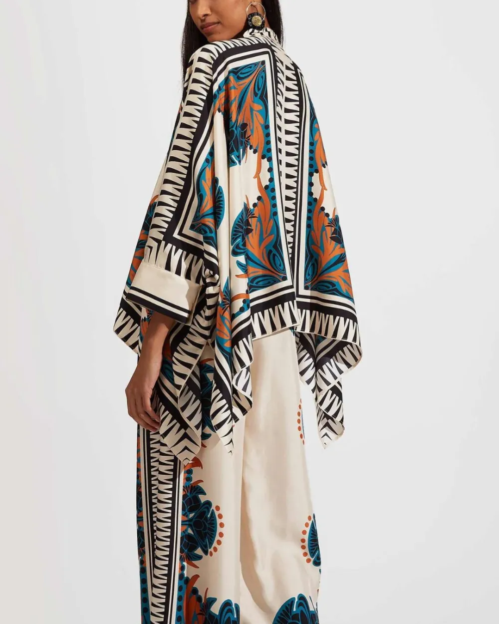 Printed Flowy Caftan Coordinated Set