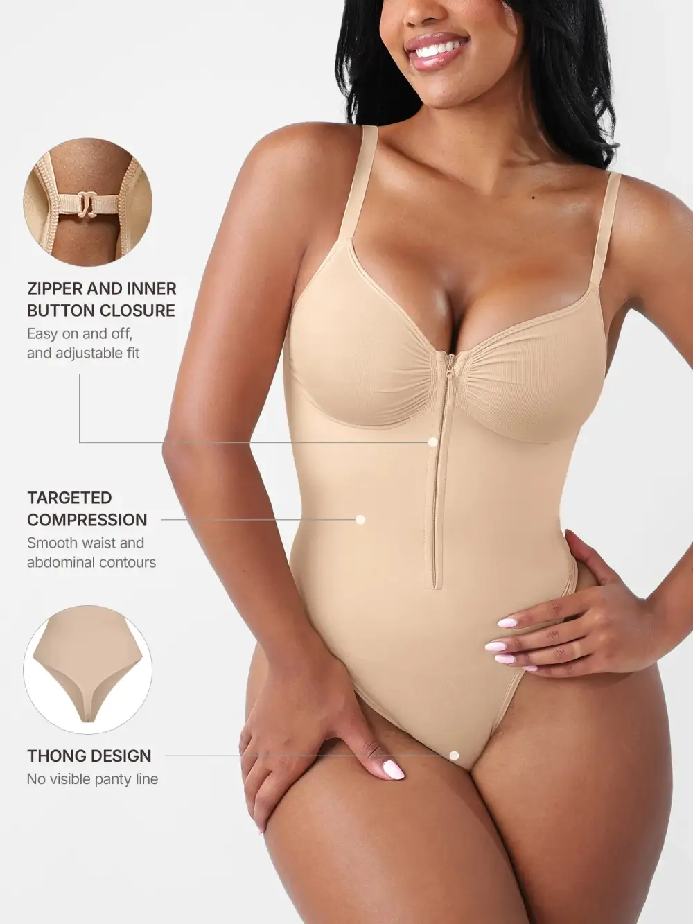 Supportive Finish Shaping Bodysuit