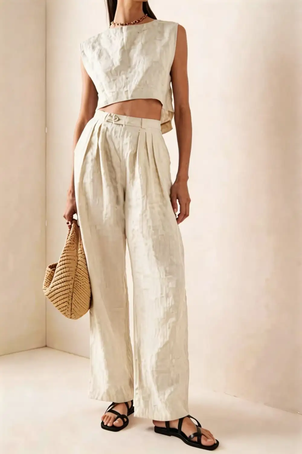 Wide-Leg Women's Matching Set