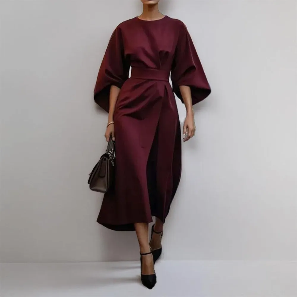  Batwing Sleeve Maxi Dress