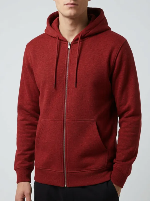 Everyday Zip-Up Solid Collection Men's Hoodie
