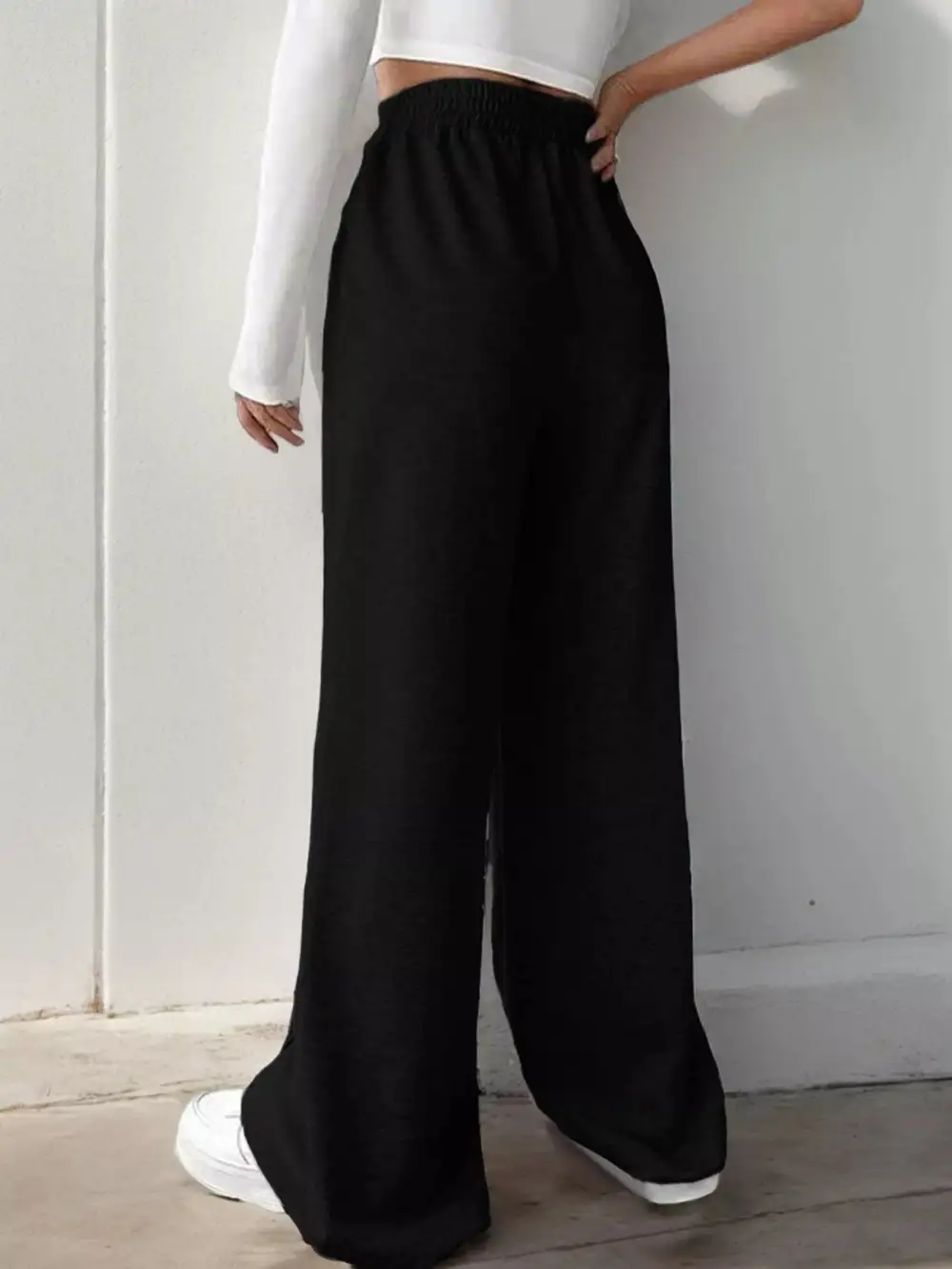 Wide Leg High Waist Everyday Versatile Pants