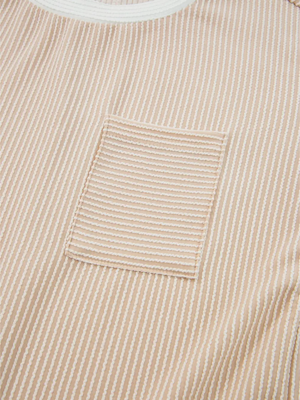 Patchwork Ribbed Dress Casual