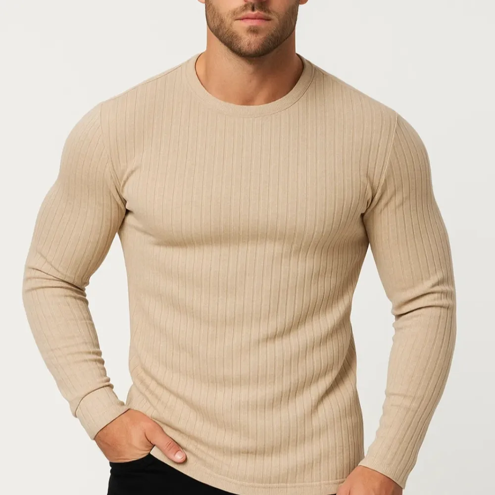 Knit Breathable Long Sleeve T-Shirt