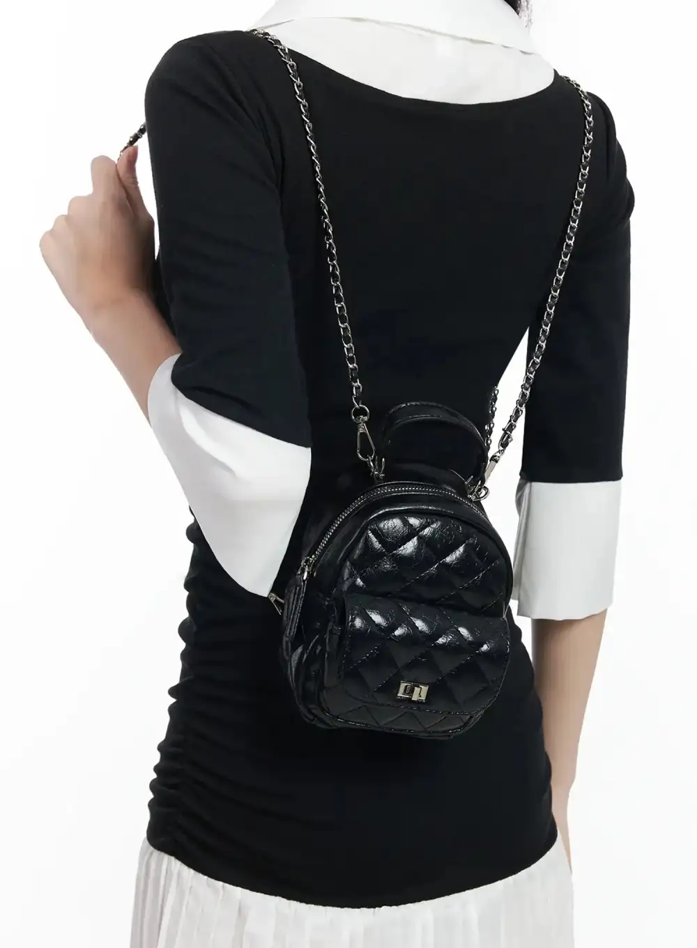 Quilted Chain Backpack