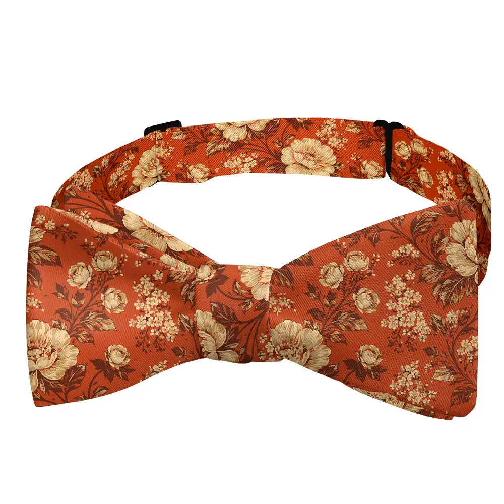 Vintage Floral Motif Bow Tie