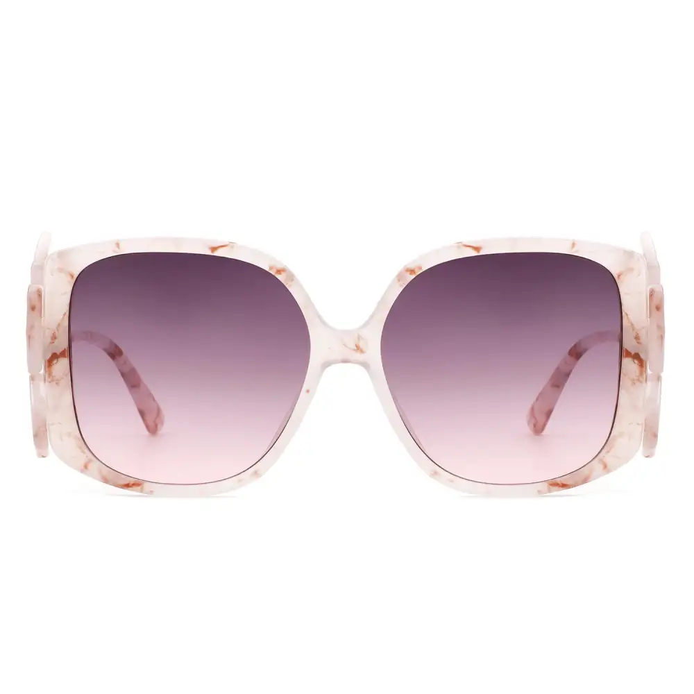 Layered Square Frame Sunglasses