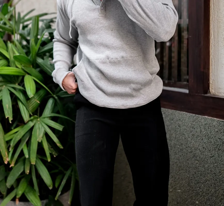 Gray Fleece Hoodie