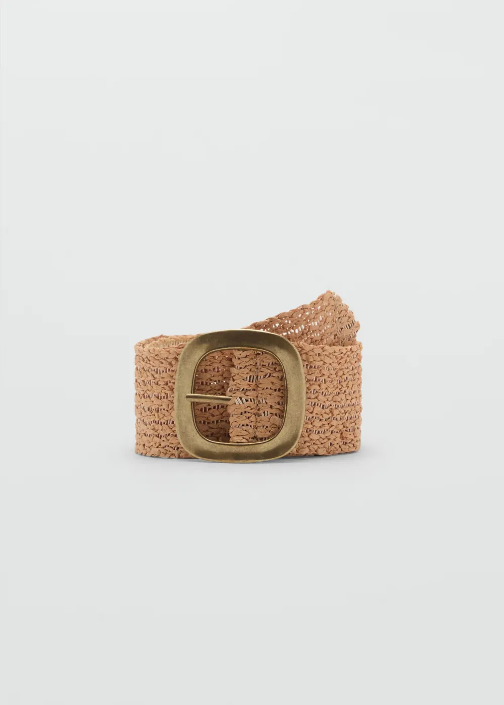 Beige Casual Style Natural Fibre Plain Belts