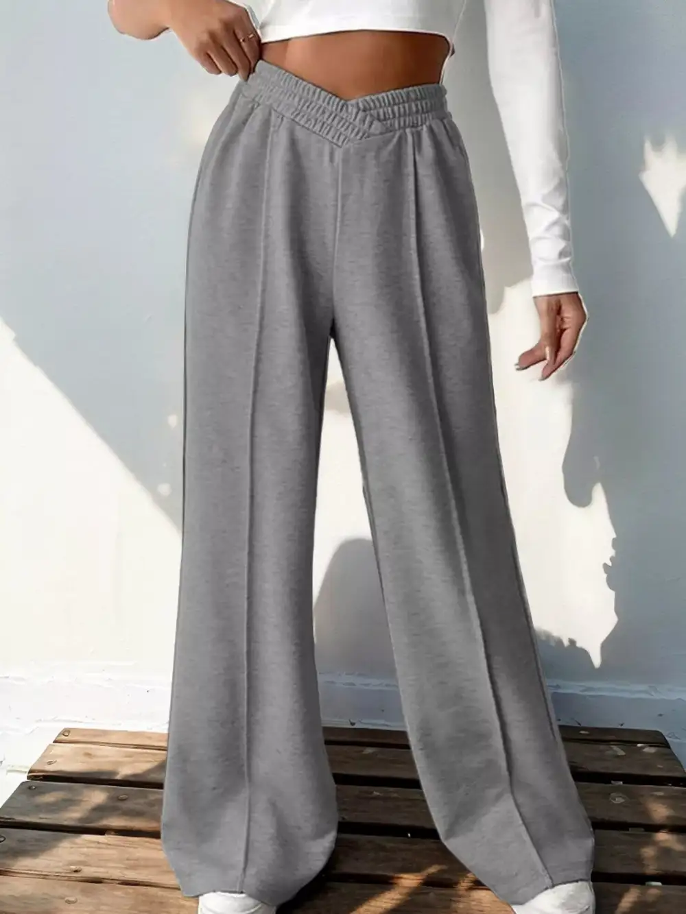 Wide Leg High Waist Everyday Versatile Pants