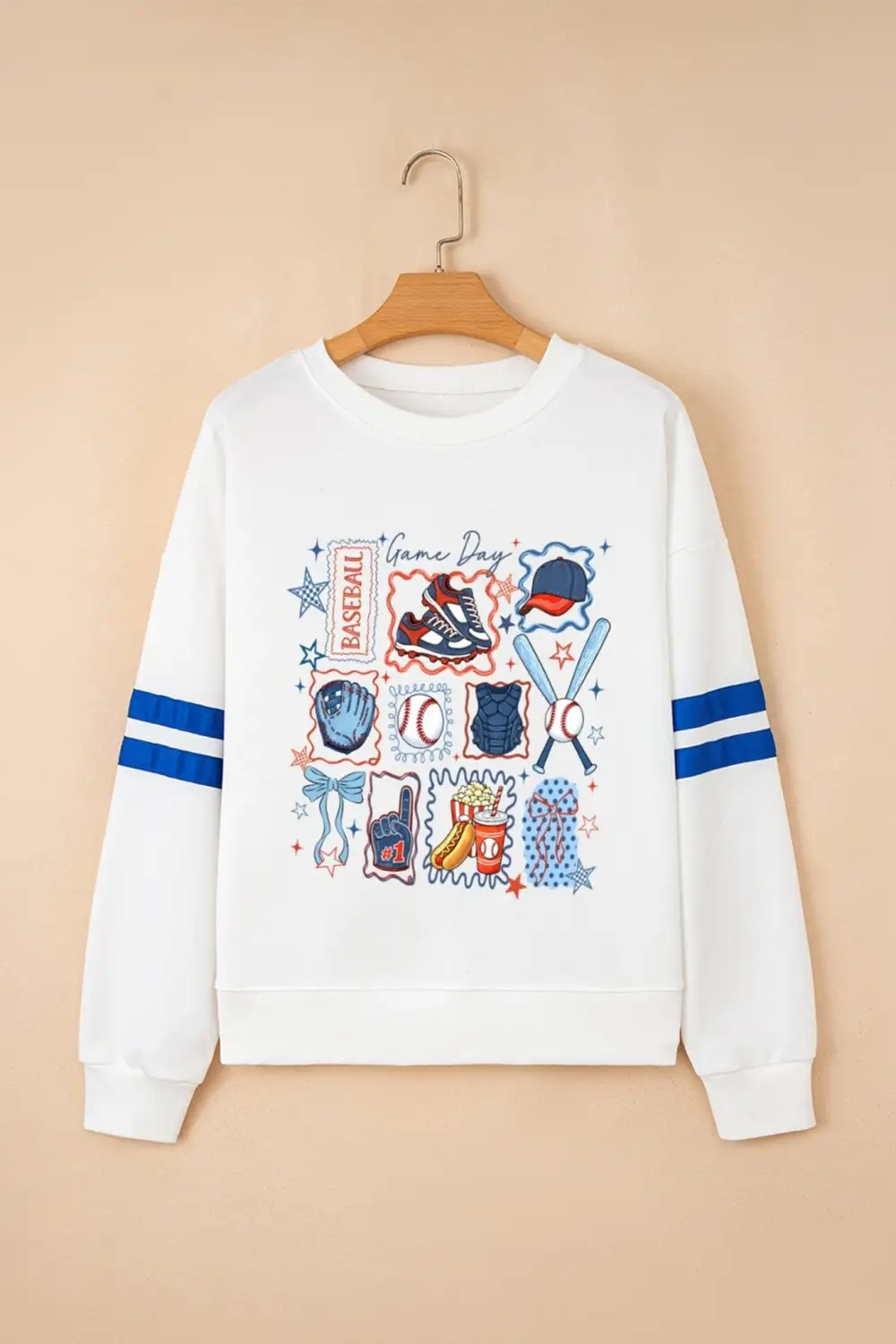 Active Striped Graphic Sweatshirt