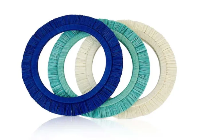 Raffia Bangle Set