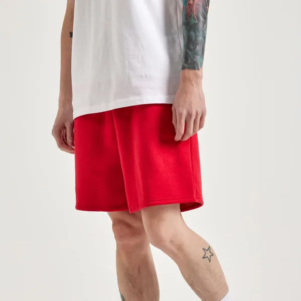 Distressed Casual Everyday Fleece Shorts