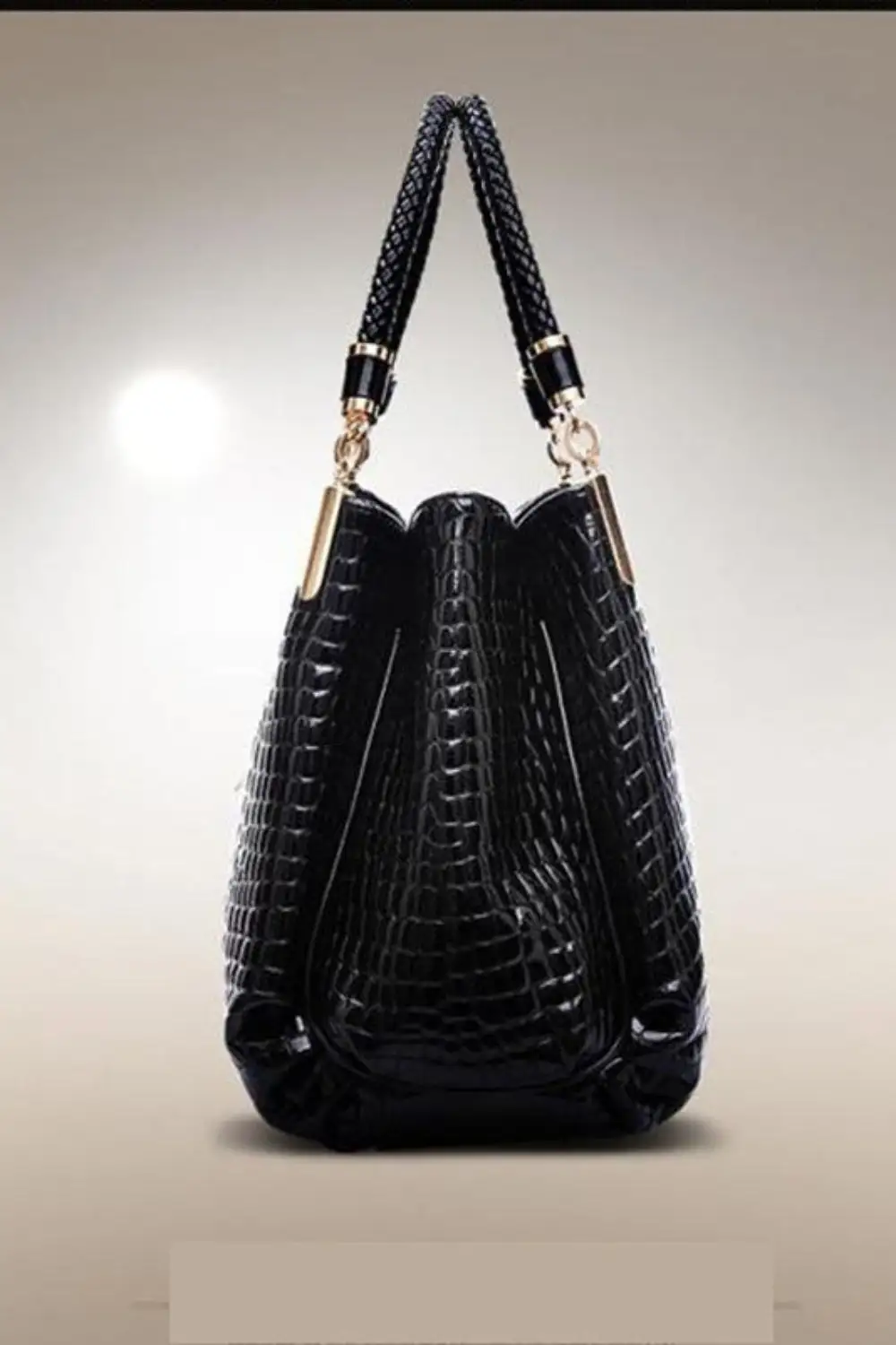 European and American Fashion Women's Motorcycle Bag Crocodile Pattern 2025 Trend