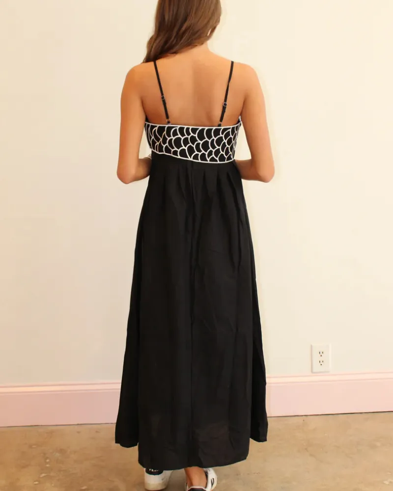 Easy Fit Embroidered Maxi Dress