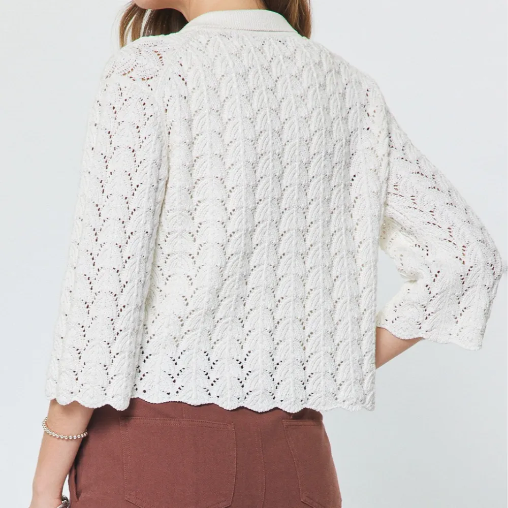 Relaxed Crochet Cardigan Cardigans