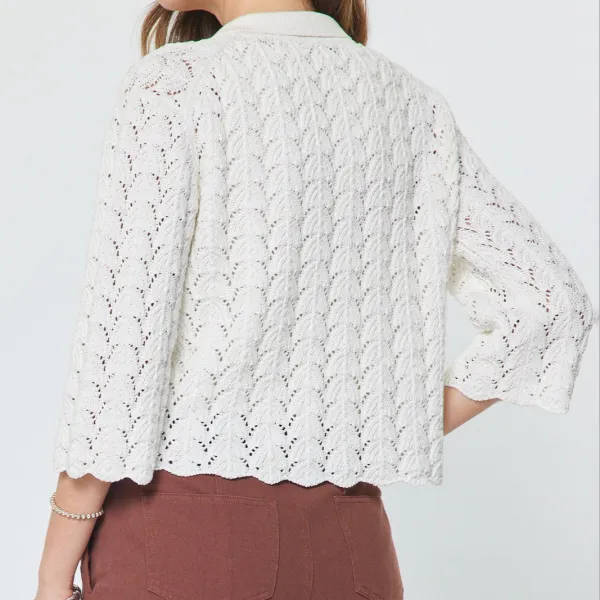 Relaxed Crochet Cardigan Cardigans