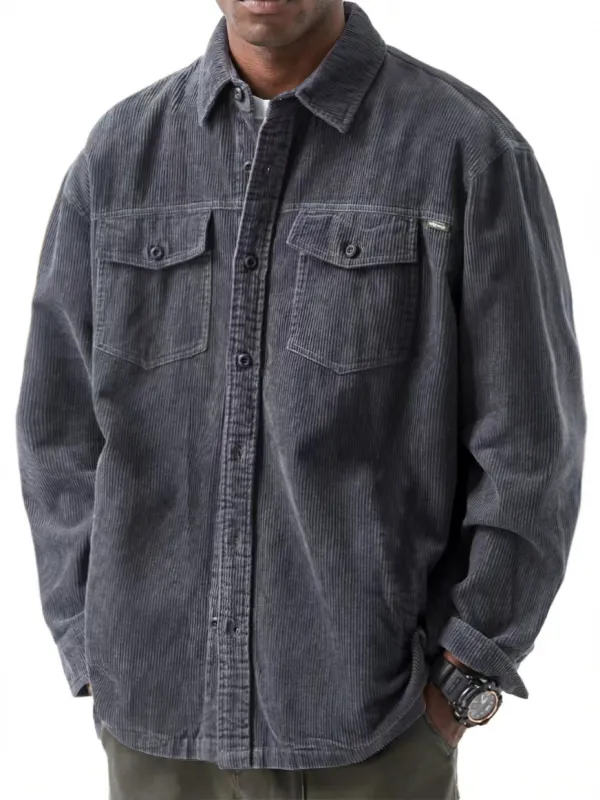 Corduroy Double Pocket Shirt