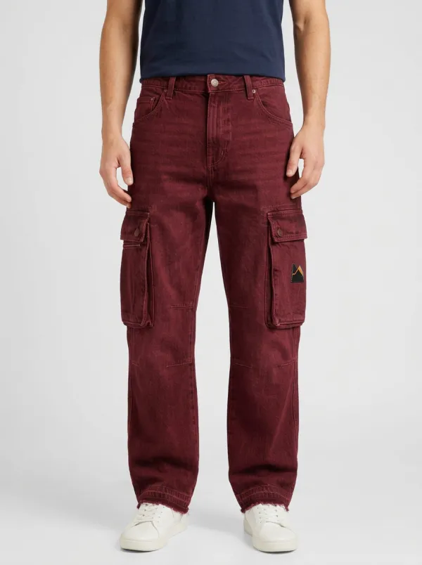 Men's Mountain Graphic Denim Cargo Jeans