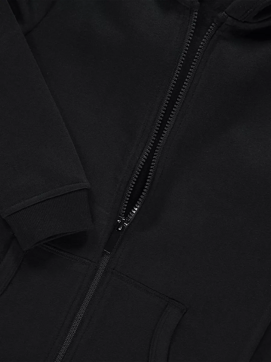 Black Zip Up Hoodie
