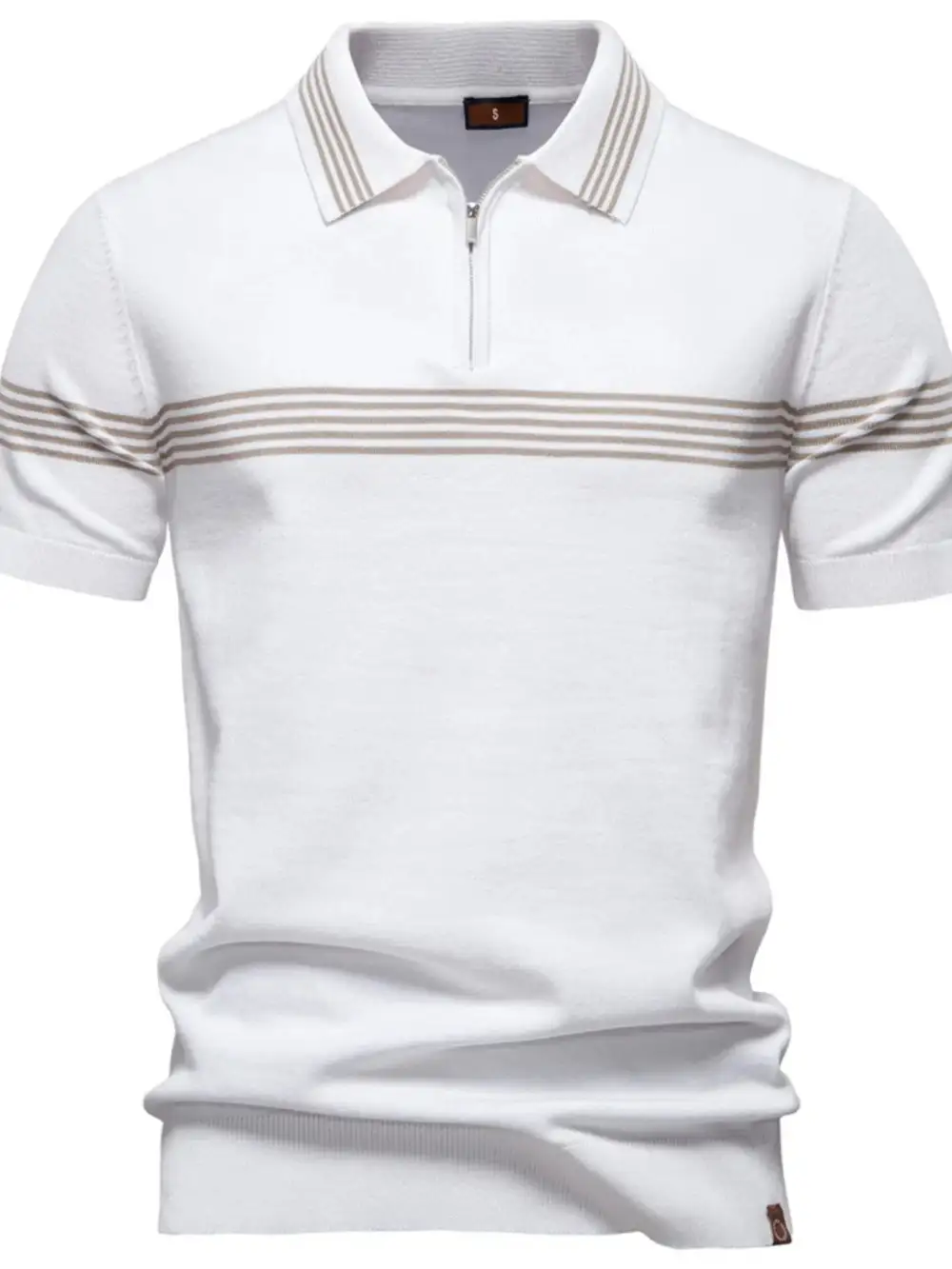 Easy Fit Striped Collared Polo Shirt