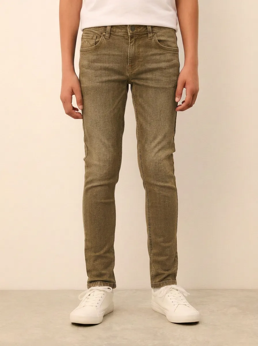 Men's Casual Embroidered Pocket Stretch Jeans