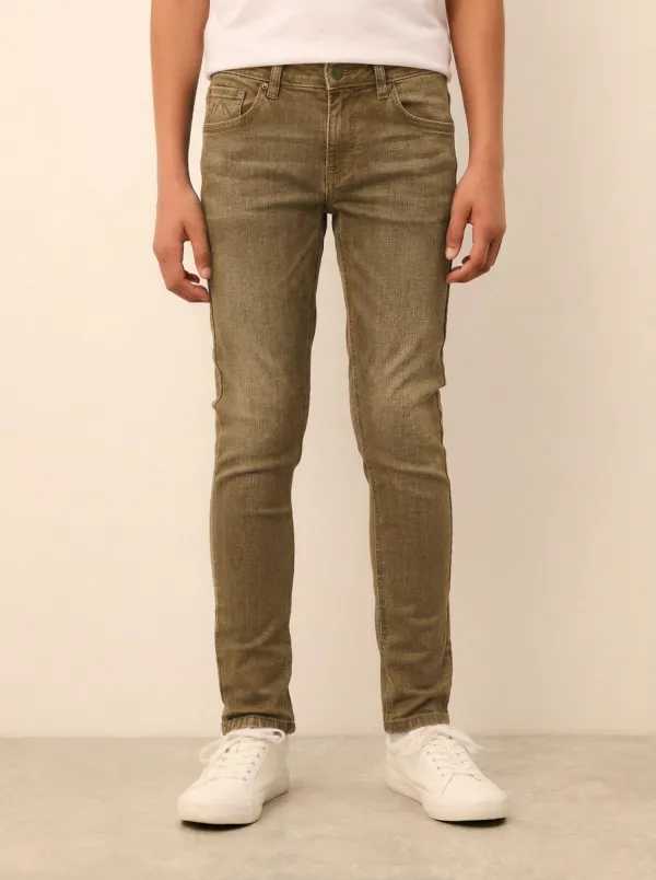 Men's Casual Embroidered Pocket Stretch Jeans