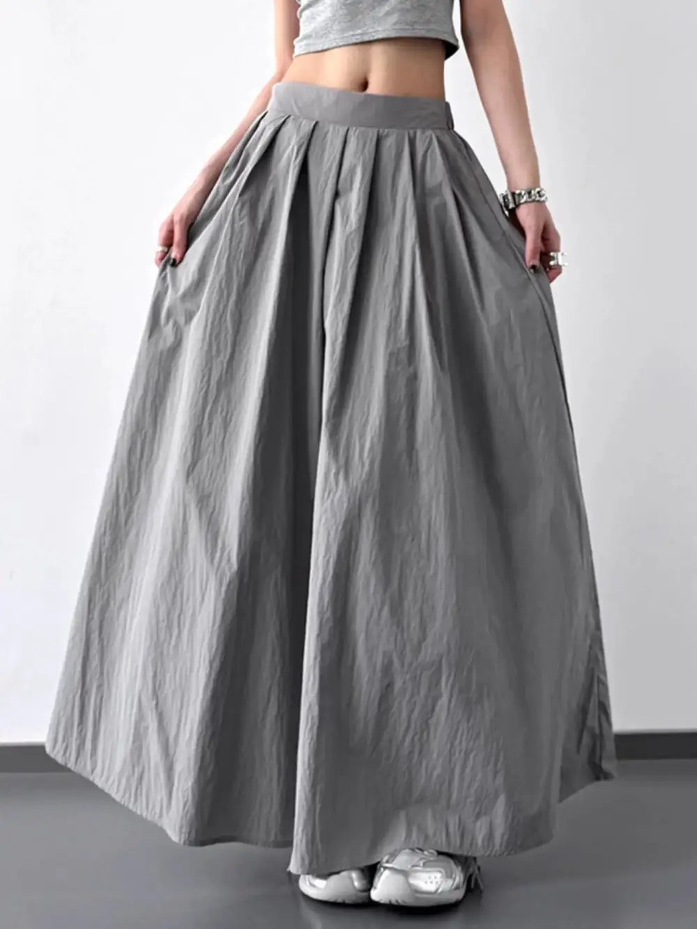 Tidy Pleated Ruched Skirt