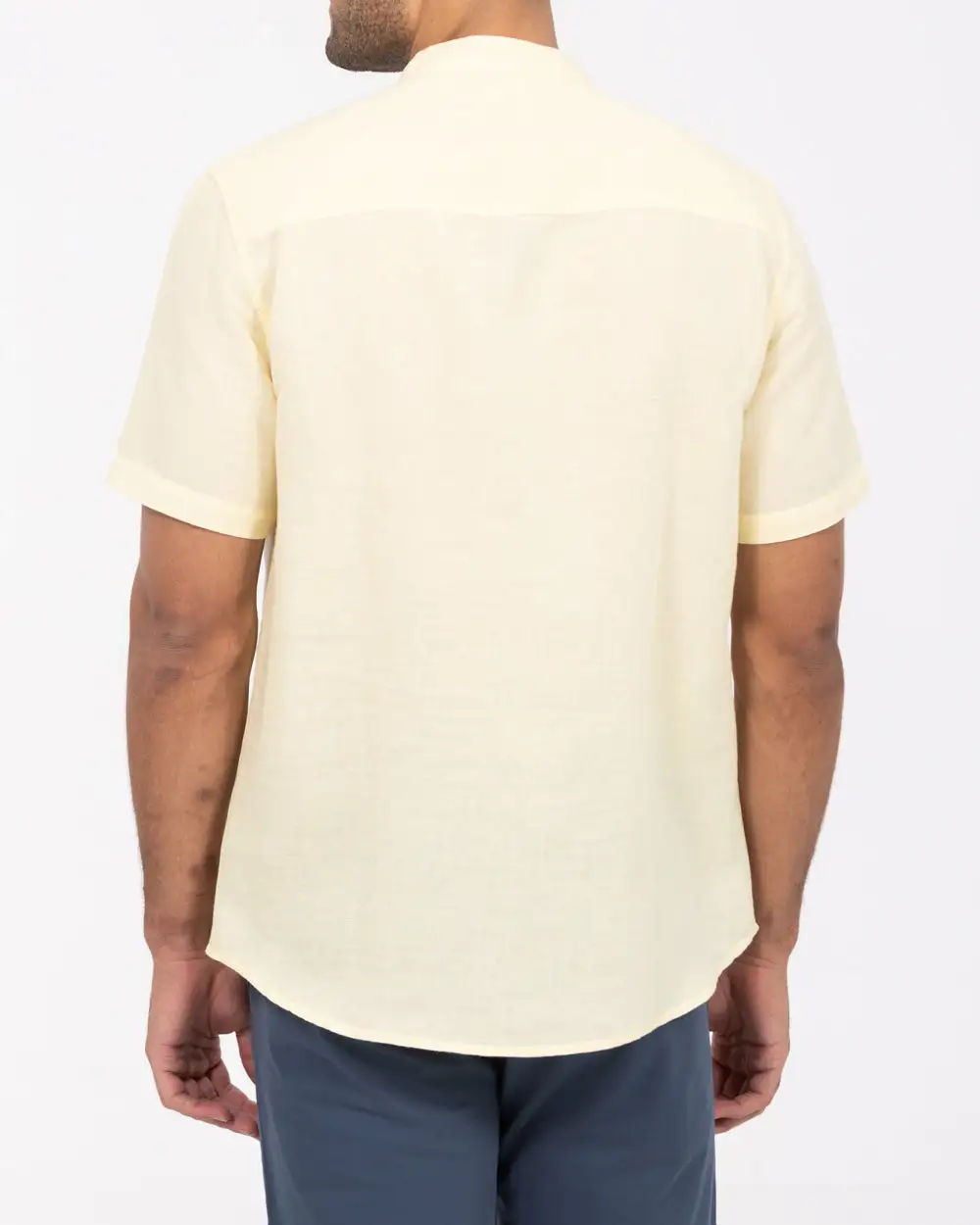 Short Sleeve Linen Blend Shirt