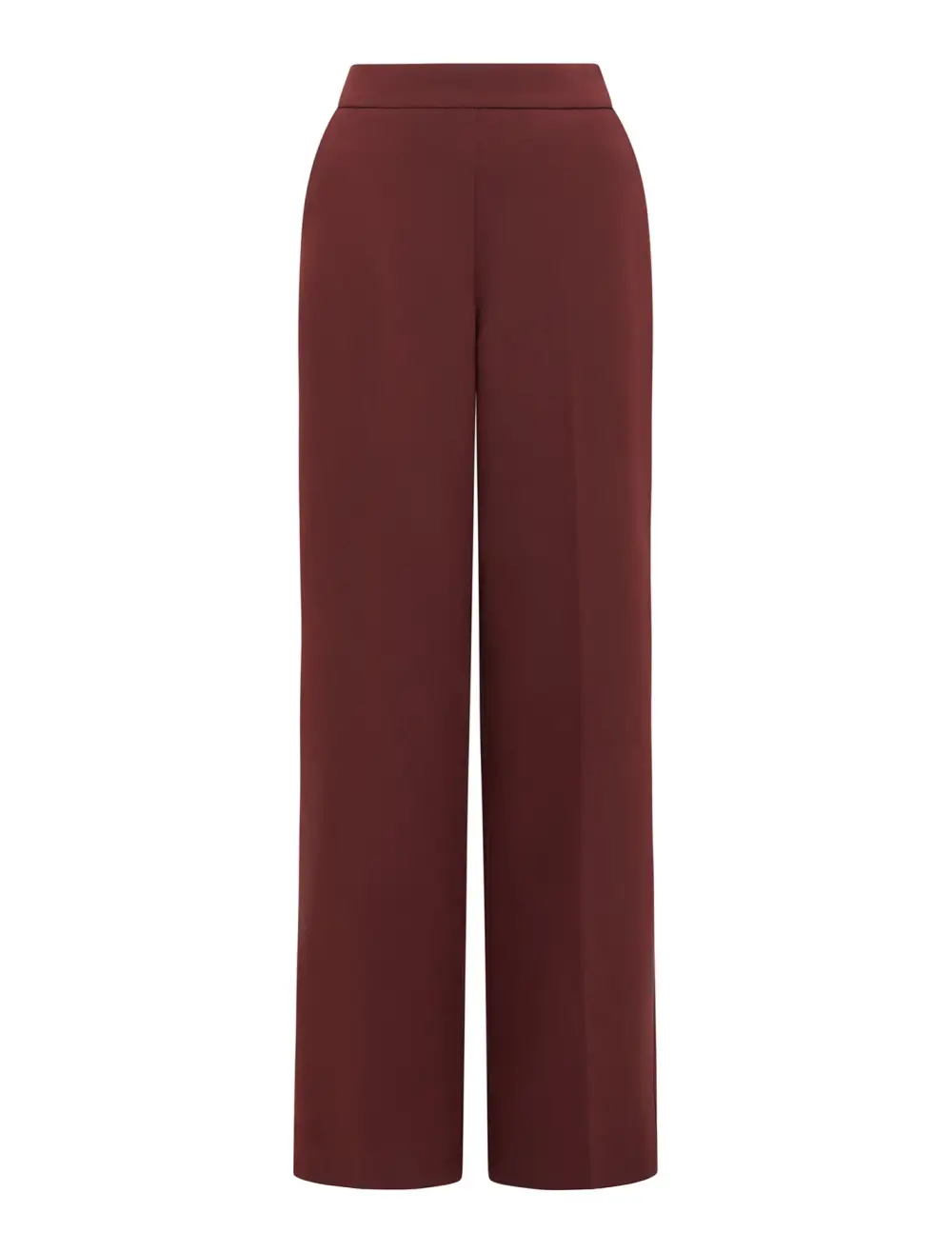 Burgundy Wide Leg Trousers