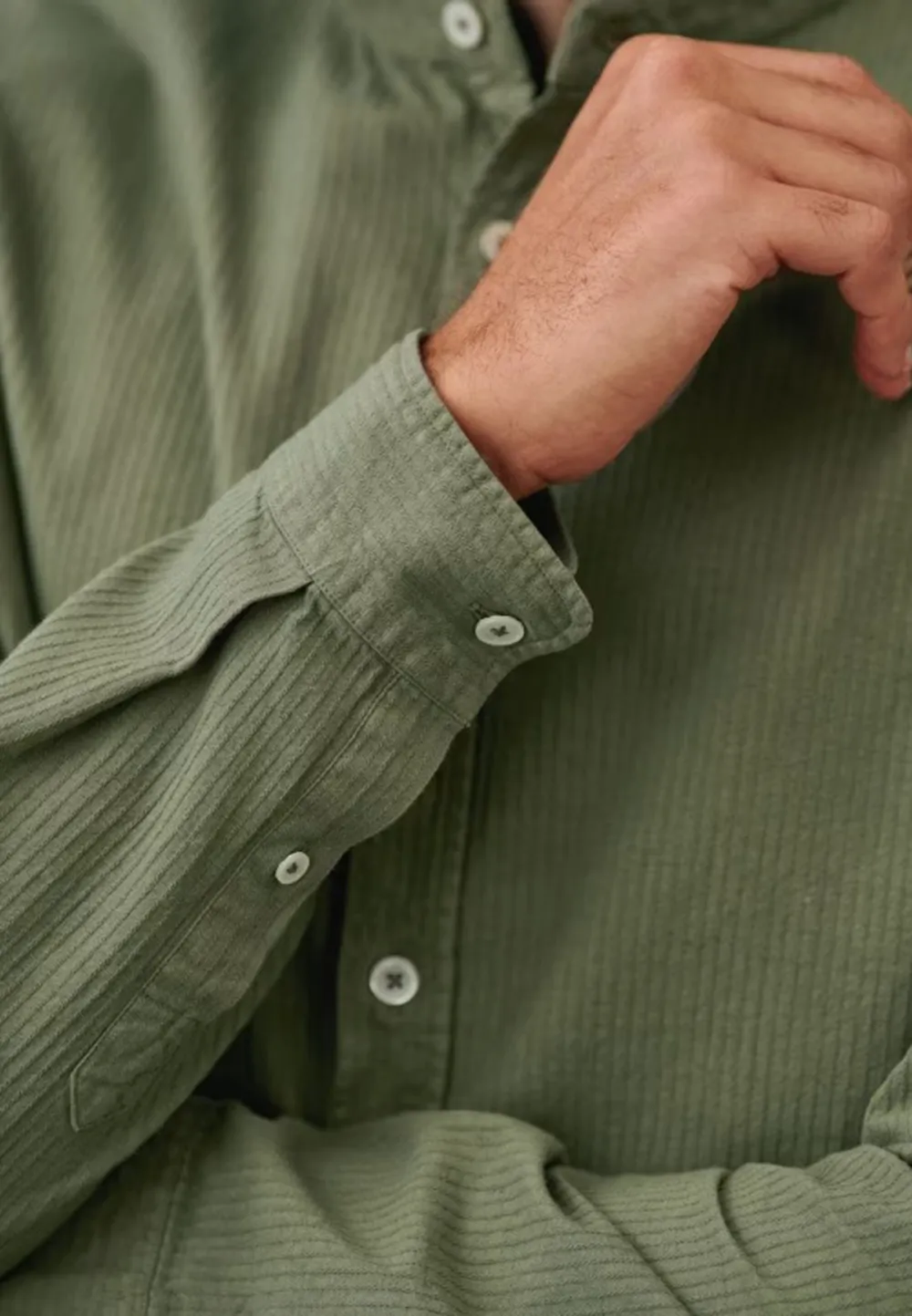 Classic White Cotton Linen Blend Button Up Shirt