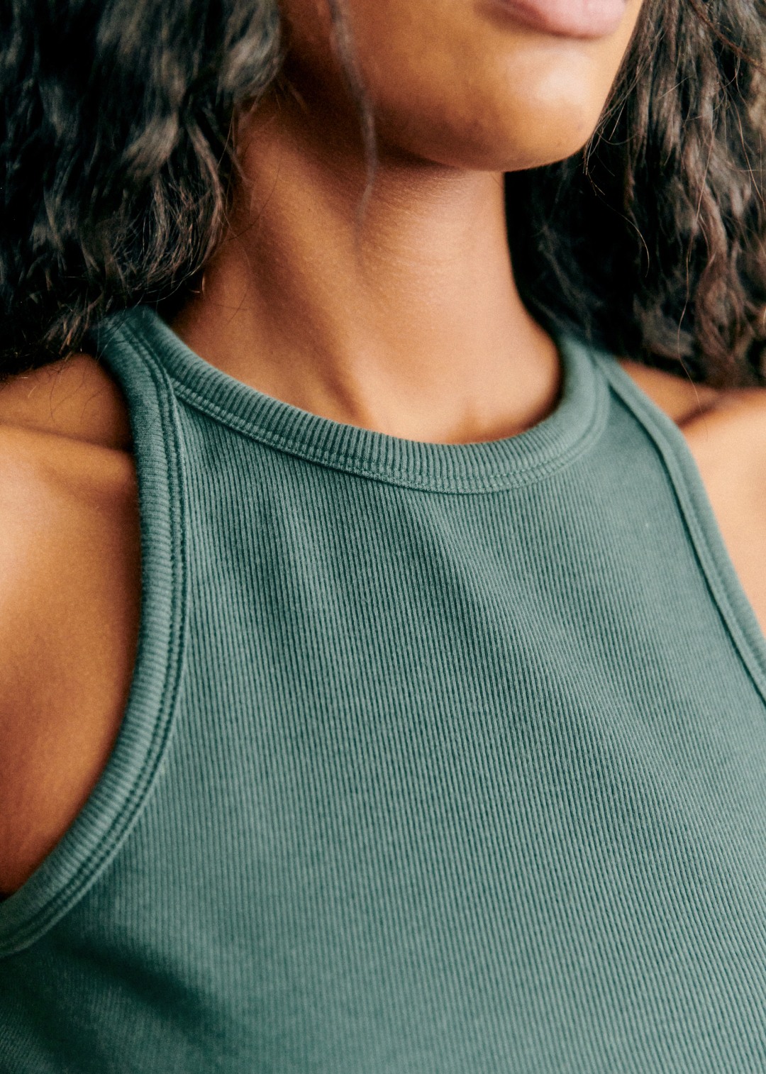 Organic Cotton Cropped Vest Top
